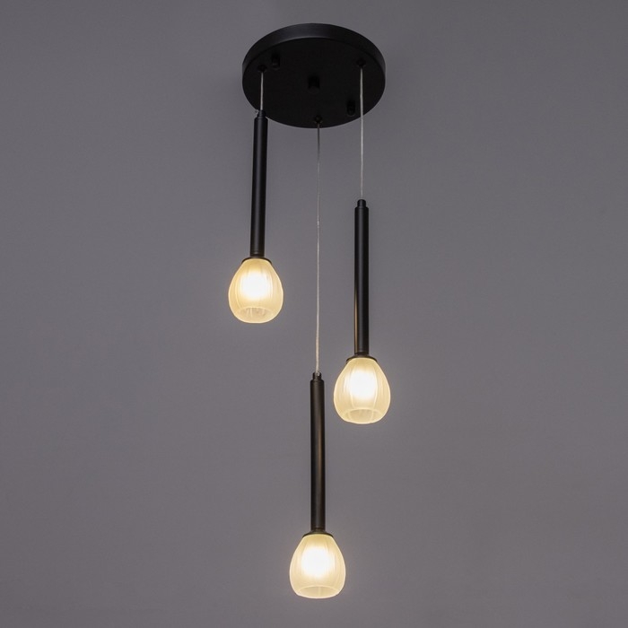 Светильник Светильник "Жаклин" 3х3Вт G4 Чёрный 30х30х180см