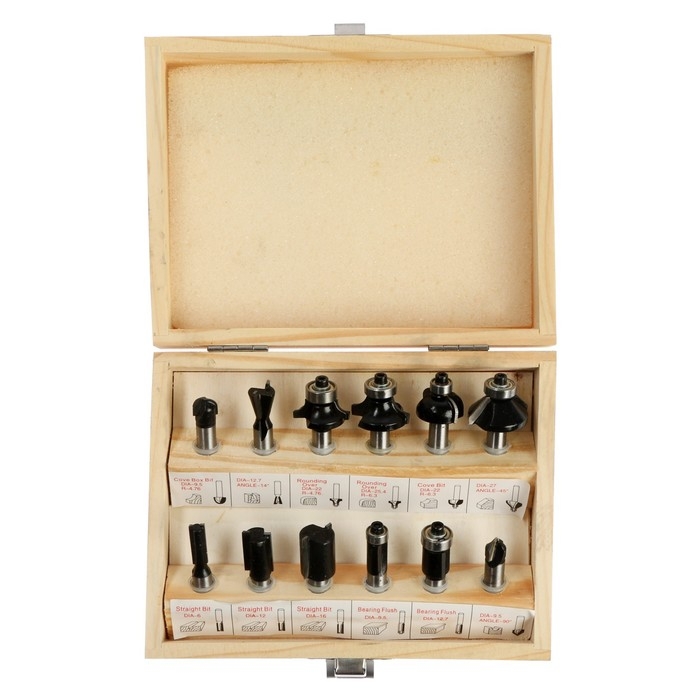 Сверла-фрезы VERTO 60H010, по дереву, набор 12 шт., хвостовик 8 мм + ПОДАРОК Сверла-фрезы VERTO 60H010, по дереву, набор 12 шт., хвостовик 8 мм + ПОДАРОК