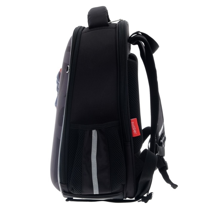 Рюкзак каркасный 38 х 29 х 16 см, 3D эффект, Hatber Ergonomic Plus, Karambit, серый/чёрный NRk_71122 Рюкзак каркасный 38 х 29 х 16 см, 3D эффект, Hatber Ergonomic Plus, Karambit, серый/чёрный NRk_71122