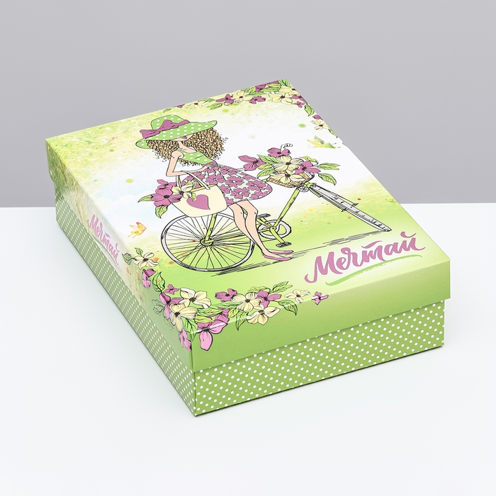 Подарочная коробка сборная Подарочная коробка сборная "Мечтай", 21 х 15 х 5,7 см