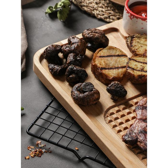 Доска сервировочная Доляна, 35×23×1,8 см, пропитка маслом, берёза Доска сервировочная Доляна, 35×23×1,8 см, пропитка маслом, берёза