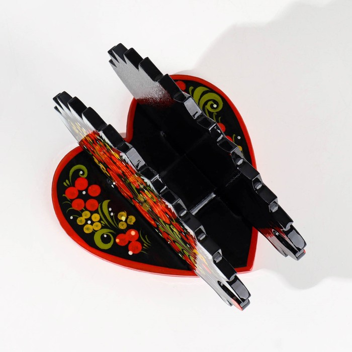 Салфетница «Ежик», 13х10 см, хохлома Салфетница «Ежик», 13х10 см, хохлома