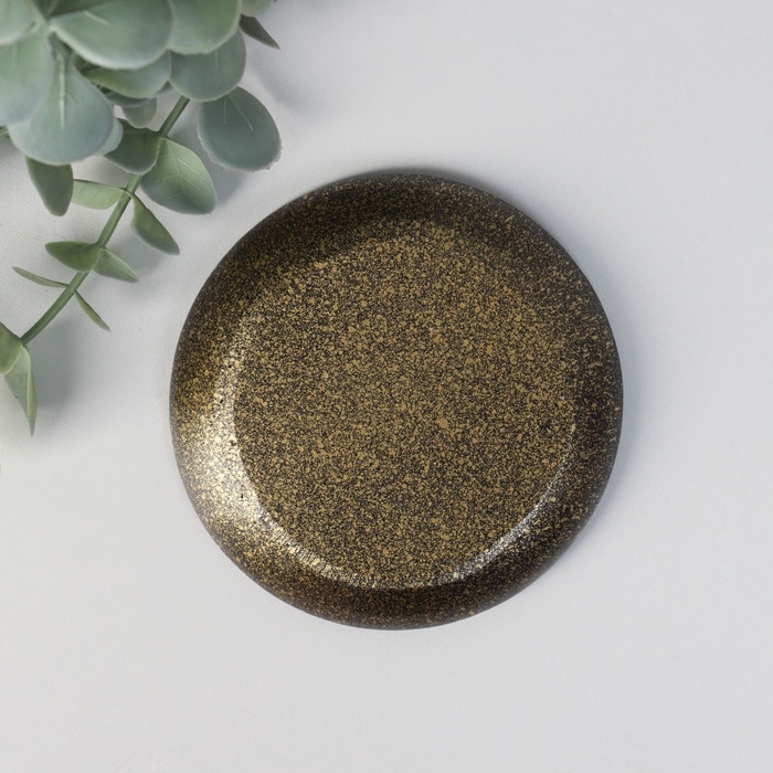 Подставка под благовония полистоун Подставка под благовония полистоун "Рука Фатимы" золото 9,8x9,8x1 см