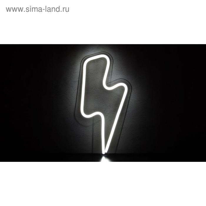 Неоновая вывеска «Молния» 22.1 × 40 см, 12 В