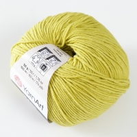Пряжа "Jeans" 55% хлопок, 45% акрил 160м/50гр (29 яр. салат)