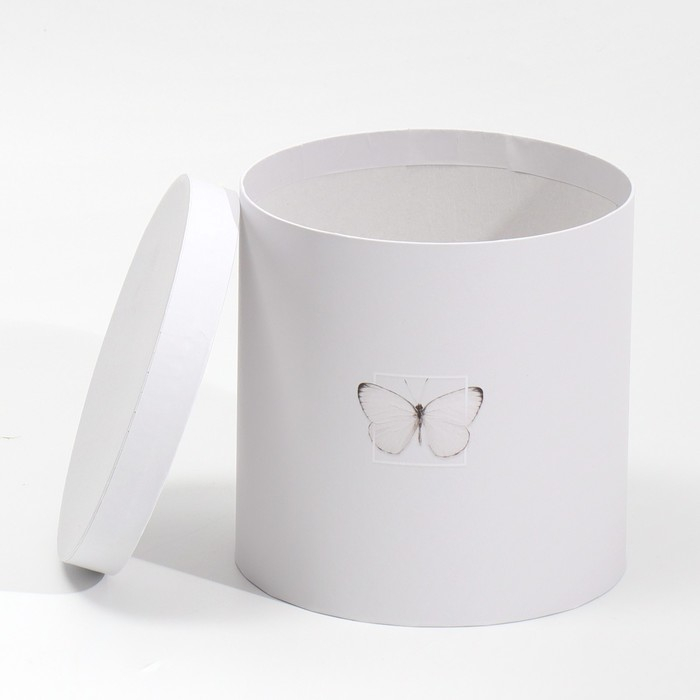 Набор круглых коробок 5 в 1, упаковка подарочная, «Бабочки», 23 х 23 х 25 ‒ 15 х 15 х 15 см