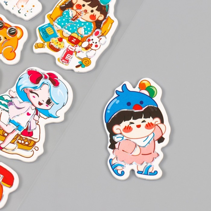 Наклейки для творчества бумага Наклейки для творчества бумага "Маленькие красотки" 15х30 см