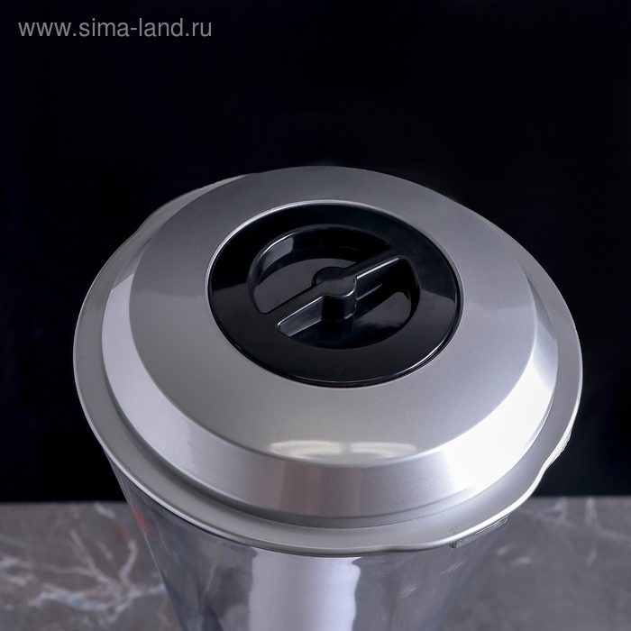 Башня пивная «Металлик», 3 л, колба с подсветкой, 2 батарейки, цвет серебристый Башня пивная «Металлик», 3 л, колба с подсветкой, 2 батарейки, цвет серебристый