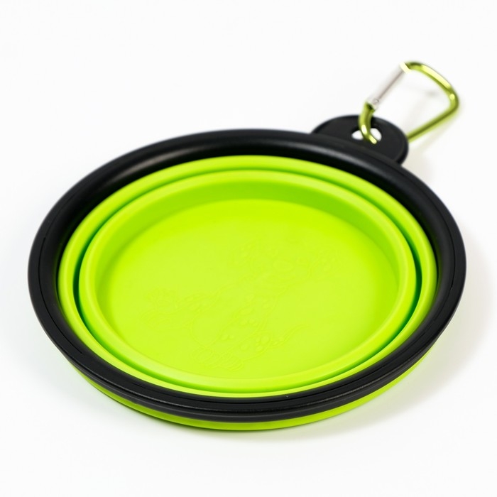 Миска складная, зелёная, 350 мл, 13 см Миска складная, зелёная, 350 мл, 13 см