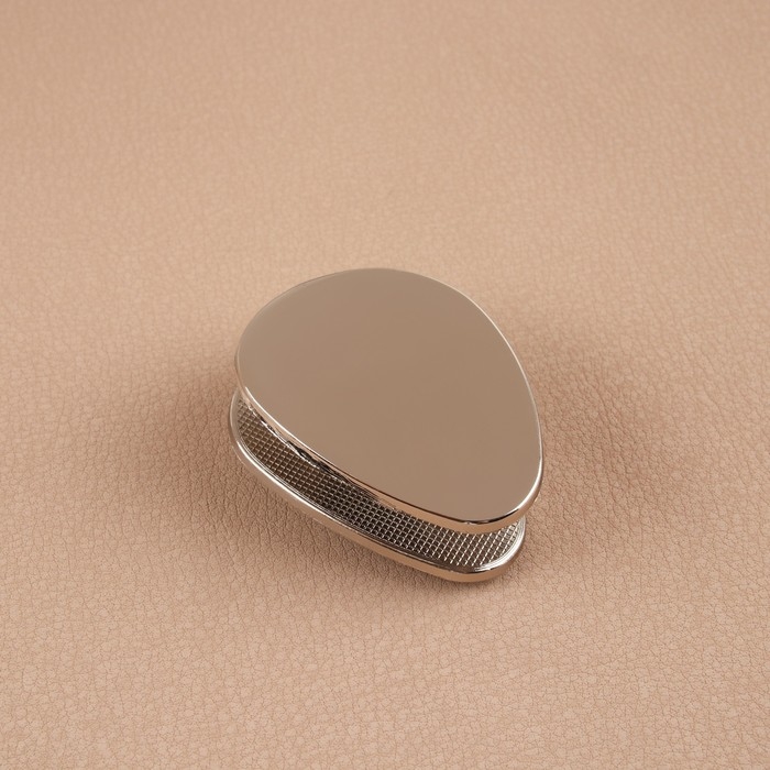 Застёжка для сумки, 4,8 × 3,5 см, цвет жемчужный серебряный Застёжка для сумки, 4,8 × 3,5 см, цвет жемчужный серебряный