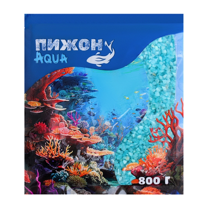 Мраморная крошка (2-5 мм) бирюза, 800 г Мраморная крошка (2-5 мм) бирюза, 800 г