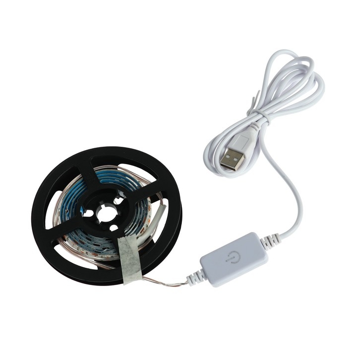 Фитолента светодиодная Luazon, 5 В, SMD5050, 1 м, IP65, 6.2 Вт, 60 LED/м, дим., USB Фитолента светодиодная Luazon, 5 В, SMD5050, 1 м, IP65, 6.2 Вт, 60 LED/м, дим., USB