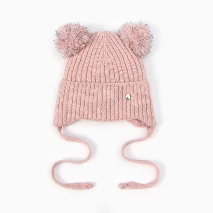 Шапка детская, цвет пудровый, размер 50-52 Шапка детская, цвет пудровый, размер 50-52