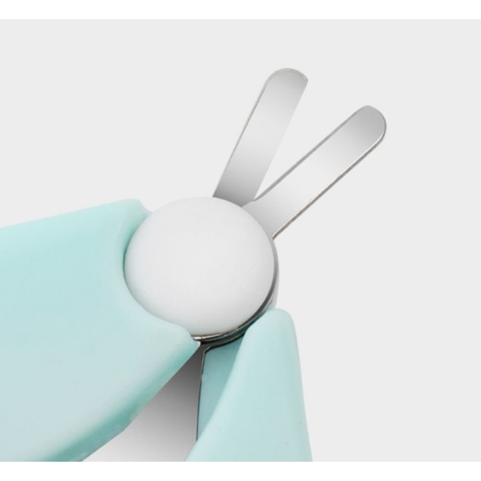 Ножницы детские безопасные, маникюрные, с чехлом, от 0 мес., цвет голубой Ножницы детские безопасные, маникюрные, с чехлом, от 0 мес., цвет голубой