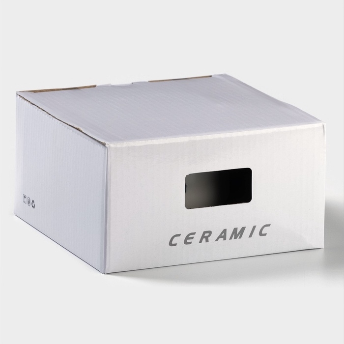 Чайная пара «Горошек», 220 мл, с ложкой, блюдце d=15, кружка 9,5×7,5×7 см, керамика, белая Чайная пара «Горошек», 220 мл, с ложкой, блюдце d=15, кружка 9,5×7,5×7 см, керамика, белая