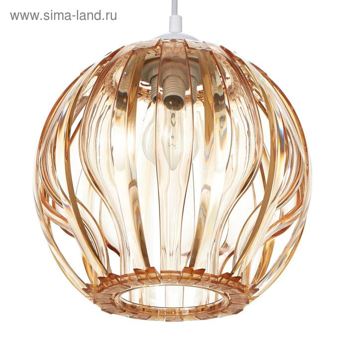 Светильник BayerLux 8330/1, 1хЕ27 15Вт, коричневый 23х21+60 см