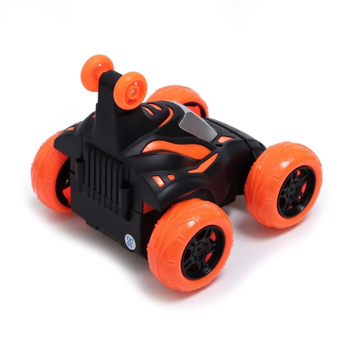 Машина-перевёртыш радиоуправляемая «Трюкач», свет, работает от аккумулятора, цвет оранжевый Машина-перевёртыш радиоуправляемая «Трюкач», свет, работает от аккумулятора, цвет оранжевый