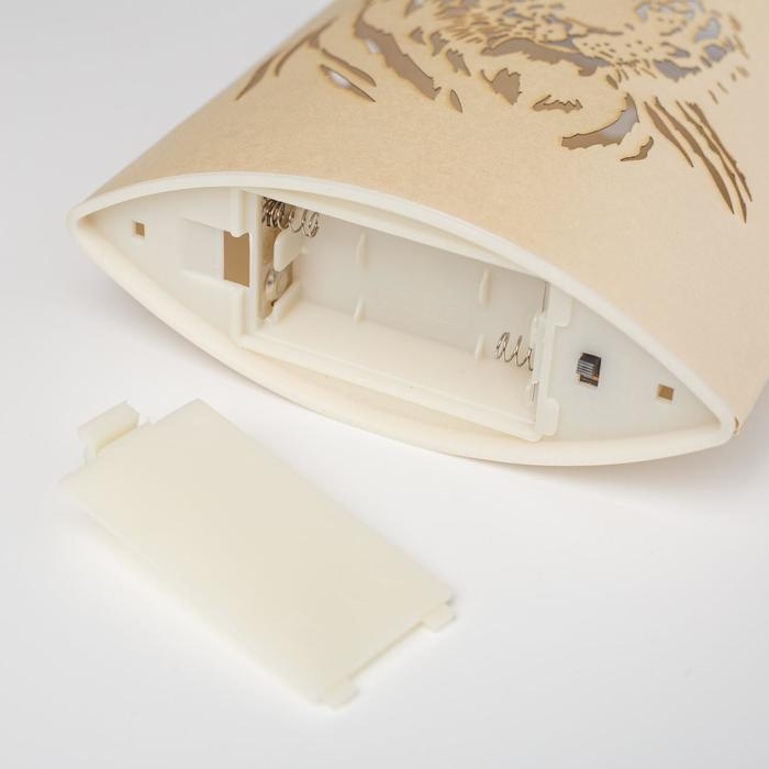 Светодиодная фигура «Тигр» 13 × 16 × 5 см, картон, батарейка ААх2 (не в комплекте), свечение тёплое белое Светодиодная фигура «Тигр» 13 × 16 × 5 см, картон, батарейка ААх2 (не в комплекте), свечение тёплое белое