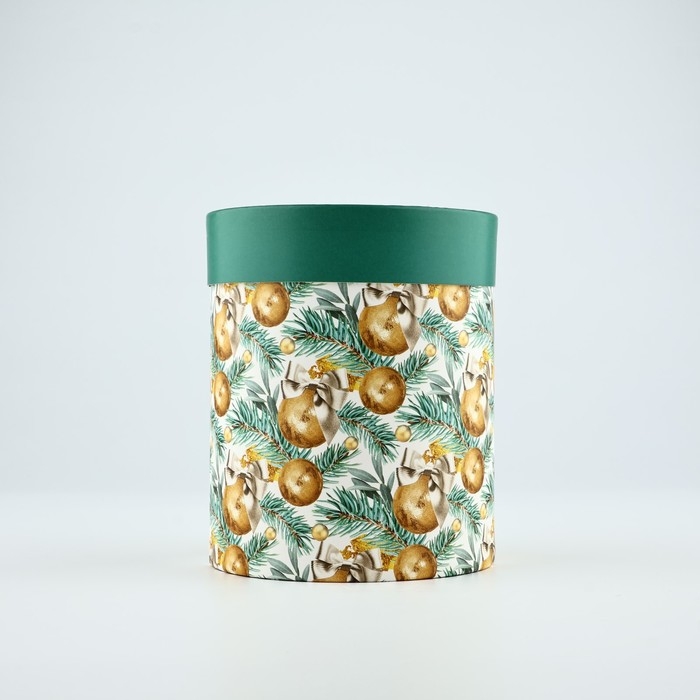 Коробка подарочная круглая «Счастья в новом году», 12 х 16 см, Новый год Коробка подарочная круглая «Счастья в новом году», 12 х 16 см, Новый год