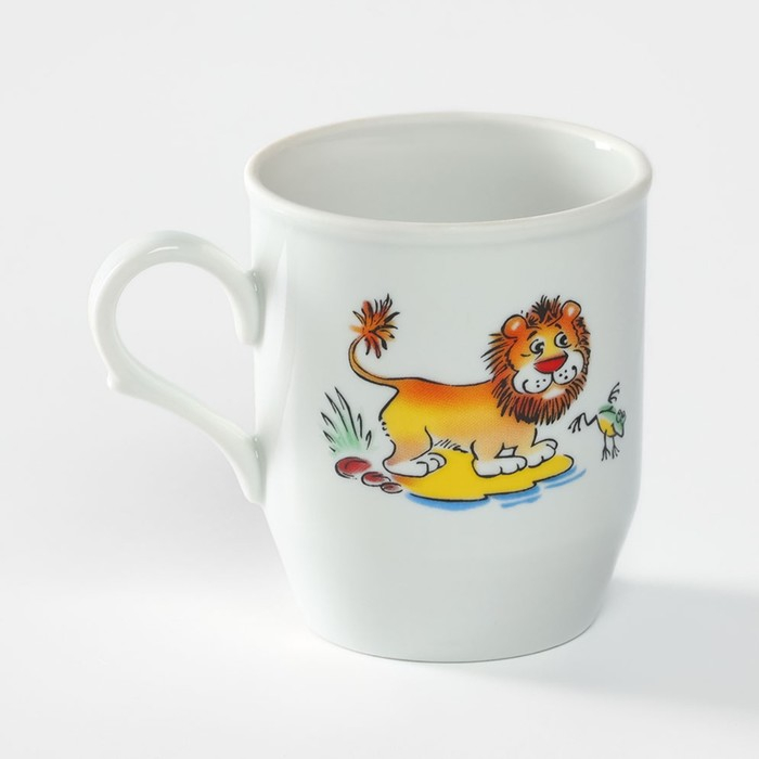 Набор посуды фарфоровой «Зоопарк», 3 предмета: тарелка d=20 см, салатник d=19,8 см, кружка 200 мл Набор посуды фарфоровой «Зоопарк», 3 предмета: тарелка d=20 см, салатник d=19,8 см, кружка 200 мл