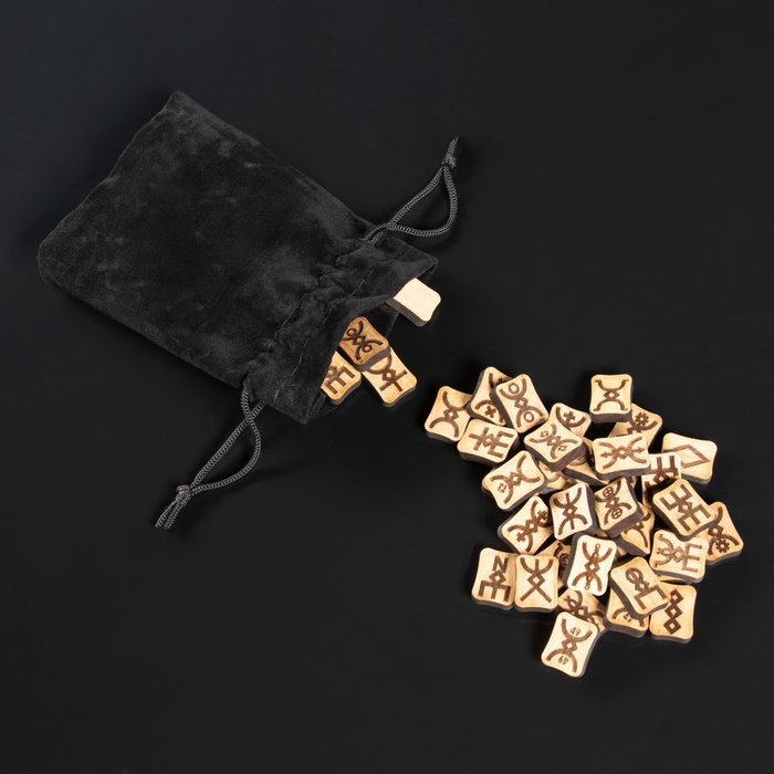 Набор рун Набор рун "Русы", 41шт, бук