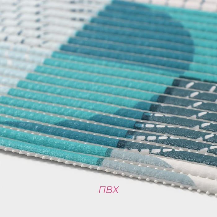 Коврик для дома Доляна «Пауль», 40×65 см, цвет бирюзовый Коврик для дома Доляна «Пауль», 40×65 см, цвет бирюзовый