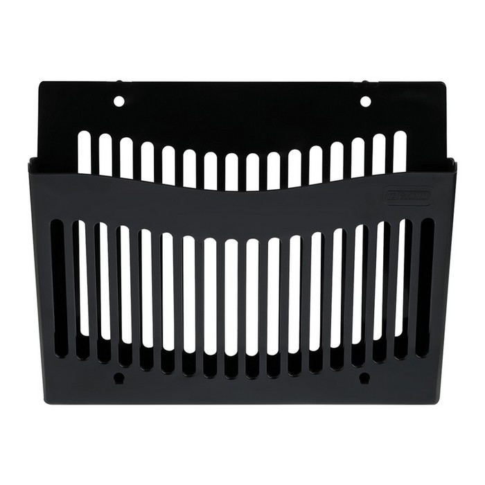 Настенный лоток для бумаг Стамм, 26 х 10 х 34 см, пластиковый, черный Настенный лоток для бумаг Стамм, 26 х 10 х 34 см, пластиковый, черный