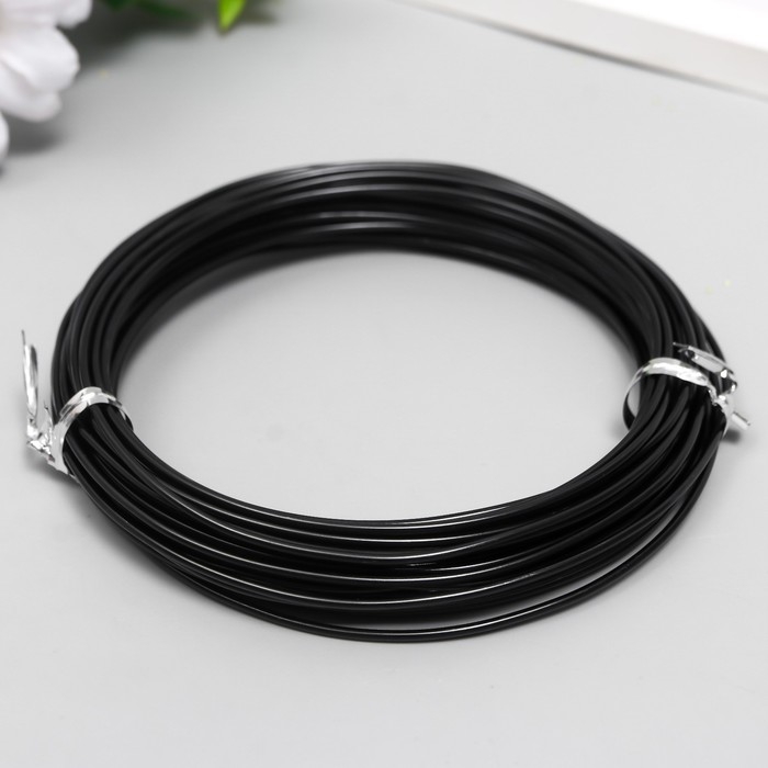 Проволока для творчества d 1,5 мм, черный рул.10 м Проволока для творчества d 1,5 мм, черный рул.10 м