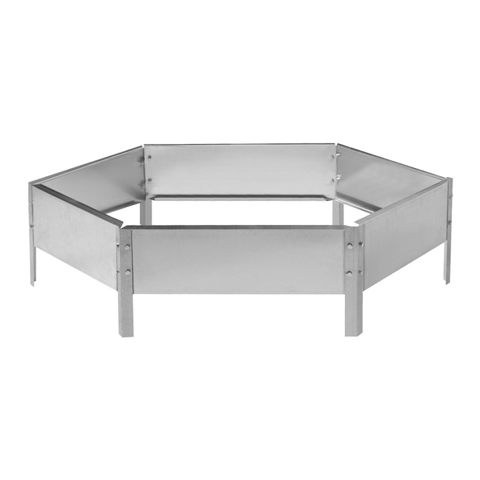 Клумба оцинкованная, d = 100 см, h = 15 см, Greengo Клумба оцинкованная, d = 100 см, h = 15 см, Greengo