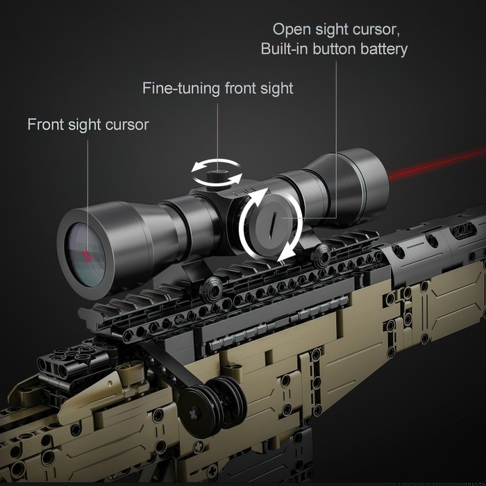 Конструктор техно «Снайперская винтовка», стреляет, 978 деталей Конструктор техно «Снайперская винтовка», стреляет, 978 деталей