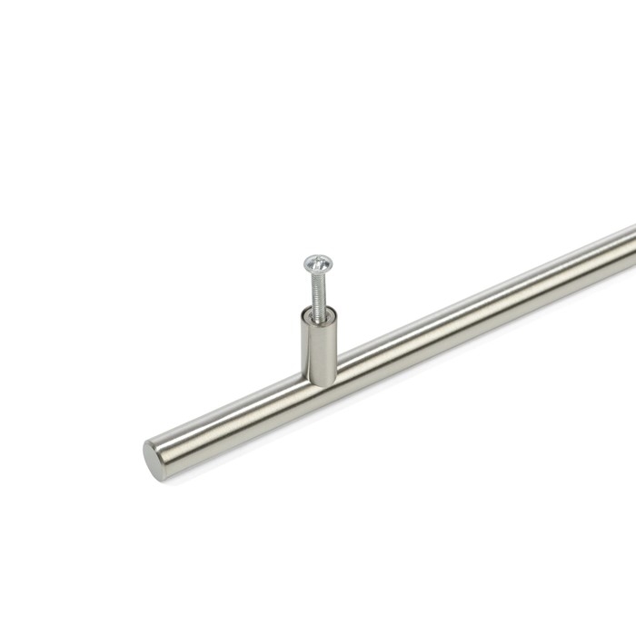 Ручка рейлинг ТУНДРА,  нерж. сталь, d=12 мм, м/о 192 мм, цвет никель, фасовка 500 Ручка рейлинг ТУНДРА,  нерж. сталь, d=12 мм, м/о 192 мм, цвет никель, фасовка 500