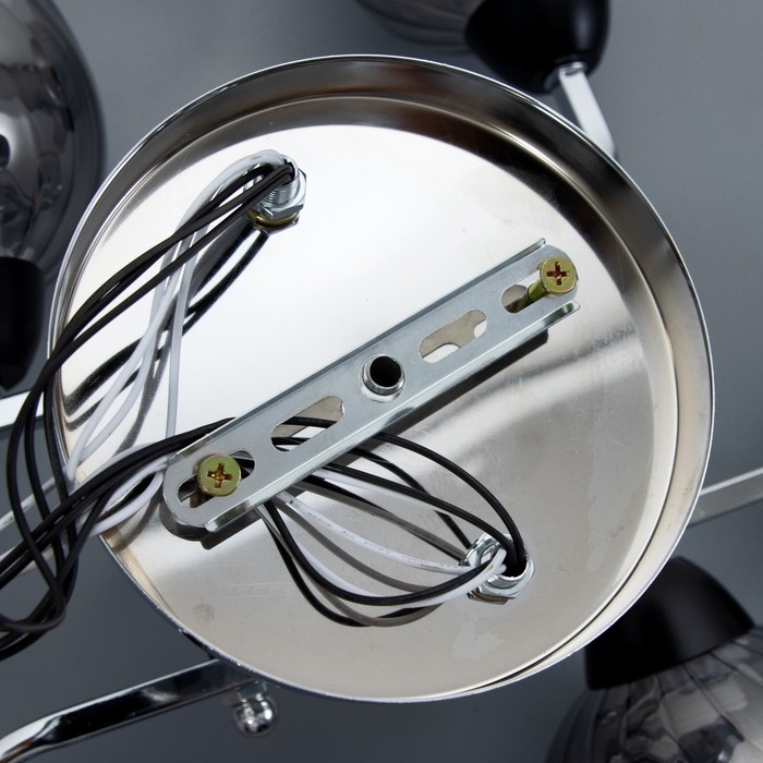 Люстра Люстра "Кириена" 6хЕ27 40Вт чёрно-хромовый 70х70х27 см BayerLux