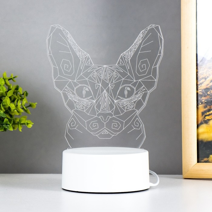 Светильник Светильник "Сфинкс" LED белый 11х9,5х13 см