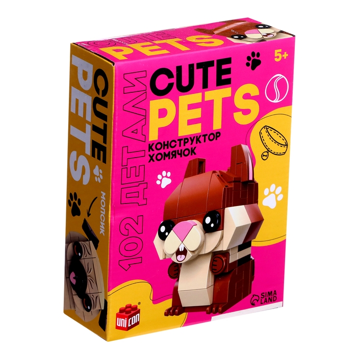 Конструктор Cute pets, Хомячок, 102 детали Конструктор Cute pets, Хомячок, 102 детали