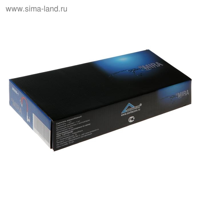 Смеситель для кухни Mira 5098-1, однорычажный, картридж 35 мм, гибкий излив, хром/красный Смеситель для кухни Mira 5098-1, однорычажный, картридж 35 мм, гибкий излив, хром/красный