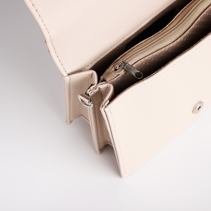 Сумка женская TEXTURA, мессенджер, маленький размер, цвет бежевый Сумка женская TEXTURA, мессенджер, маленький размер, цвет бежевый