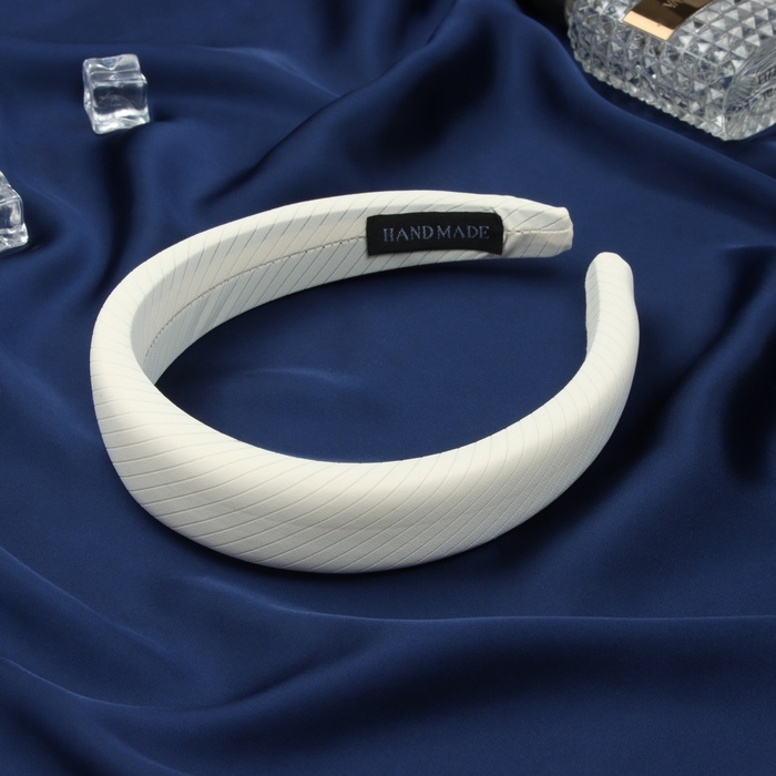 Ободок для волос Ободок для волос "Джойс" 3 см, молочный