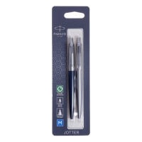 Набор Parker JOTTER CORE VALUE PACK: шар ручка син/корп+гел серебр/корп, 1.0мм, блистер