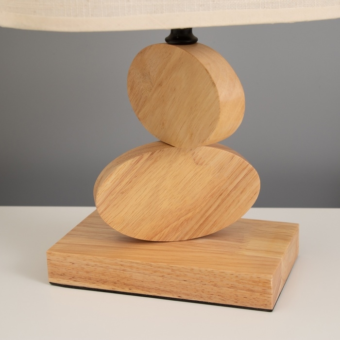 Лампа настольная Лампа настольная "Клауд" 1х40Вт Е27 светлое дерево 12х24,8х38см