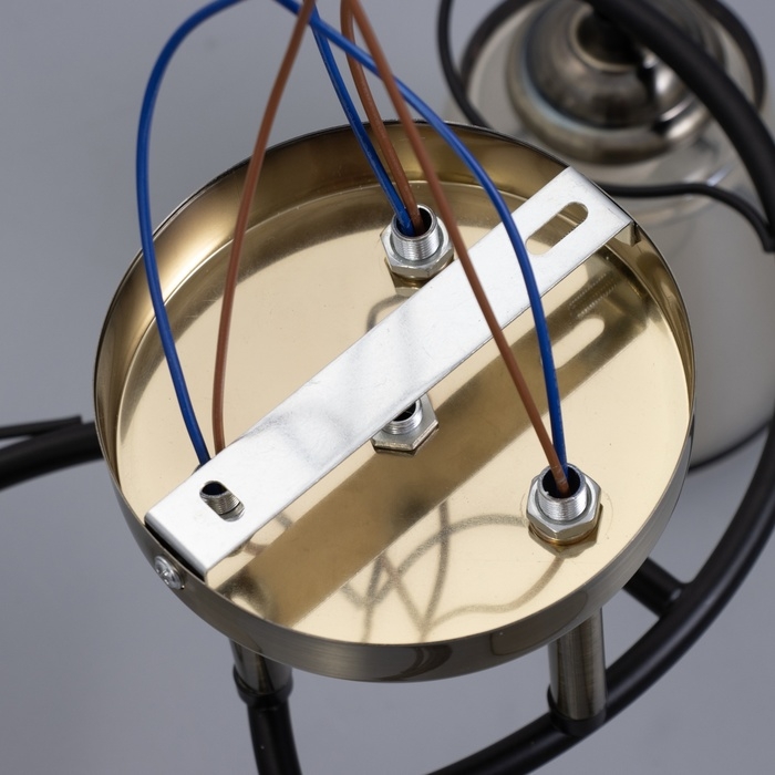 Люстра Люстра "Каэль" 3хЕ27 40Вт черно-бронзовый 44х44х17,5 см