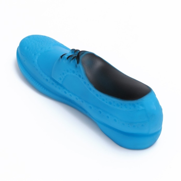 Игрушка пищащая Игрушка пищащая "Туфля" для собак, 17 см, синяя