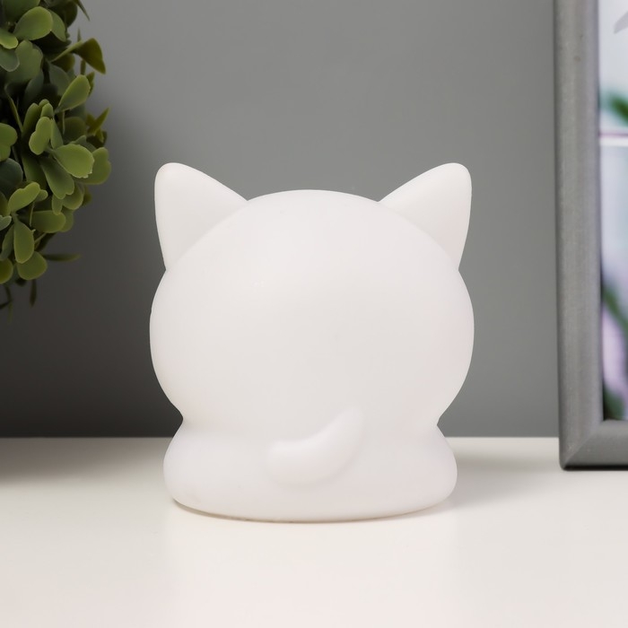 Ночник "Котенок" LED белый 9,5х10х10 см