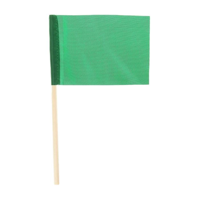 Флажок, длина 25 см, 10x15 м, цвет зелёный Флажок, длина 25 см, 10x15 м, цвет зелёный