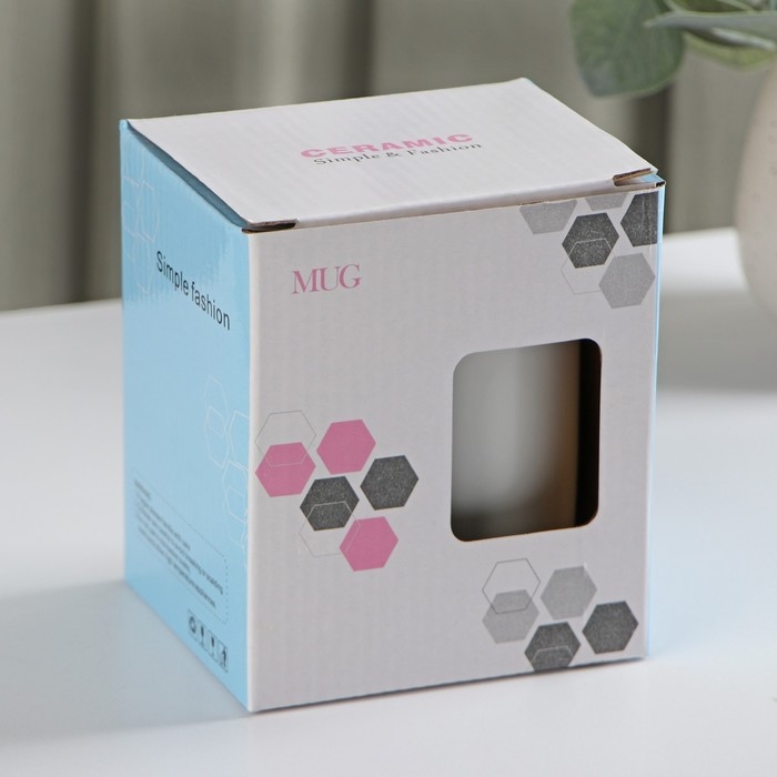 Кружка керамическая с крышкой и ложкой Avocado, 360 мл