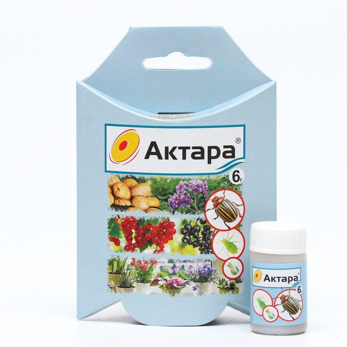Средство от вредителей  Средство от вредителей "Актара", сухая, инсектицид, 6 г