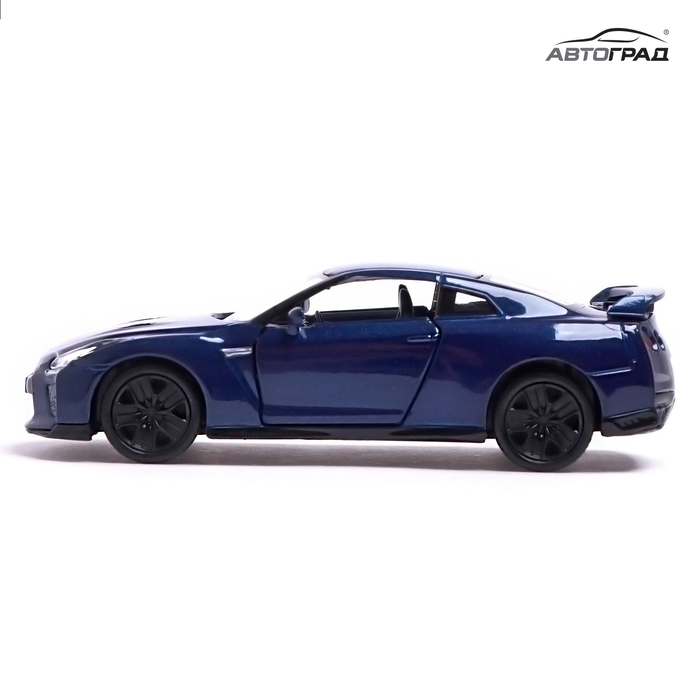 Машина металлическая NISSAN GT-R (R35), 1:32, открываются двери, инерция, цвет синий Машина металлическая NISSAN GT-R (R35), 1:32, открываются двери, инерция, цвет синий