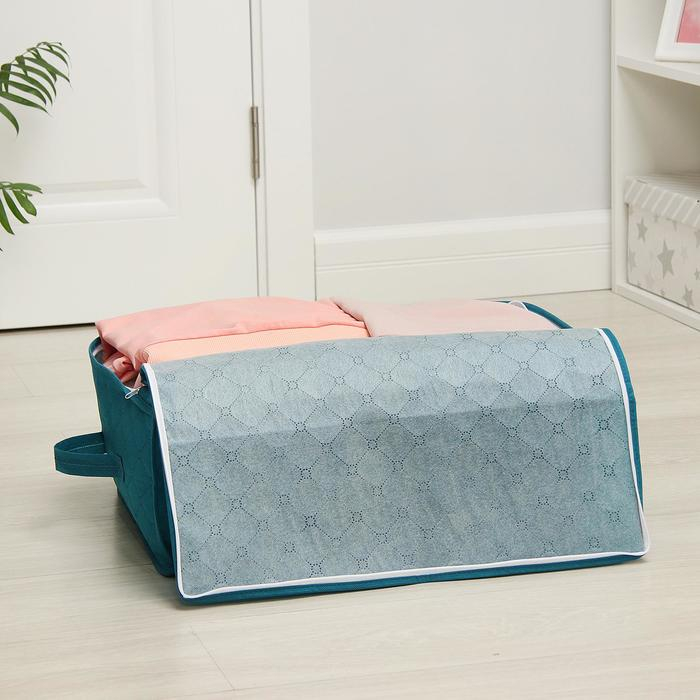 Кофр для хранения вещей «Синеглазка», 49×36×21 см, цвет синий Кофр для хранения вещей «Синеглазка», 49×36×21 см, цвет синий