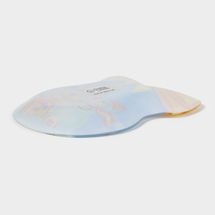 Блюдо стеклянное сервировочное Доляна «Бант. Зимняя сказка», 19×14 см Блюдо стеклянное сервировочное Доляна «Бант. Зимняя сказка», 19×14 см