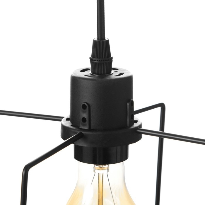 Светильник ЭкономСвет Светильник ЭкономСвет "Фламент" 1x40Вт E27 черный 16х16х26-78 см.