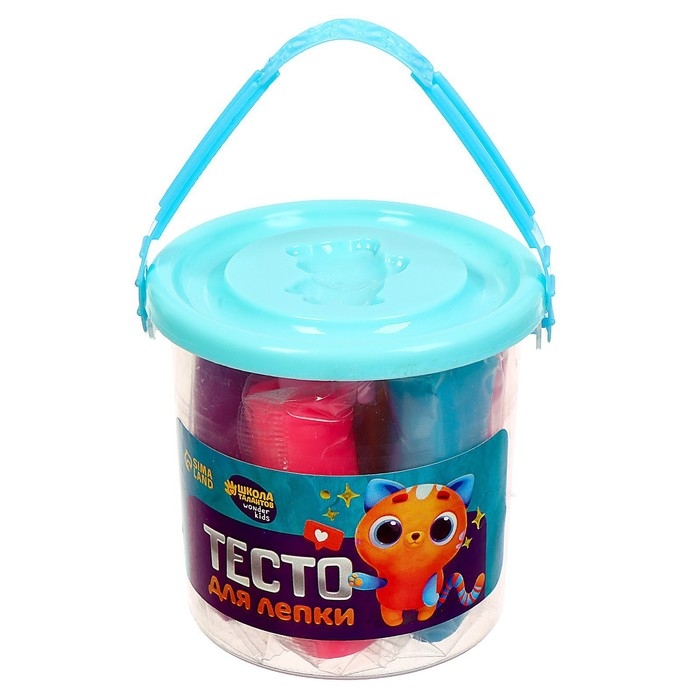 Тесто для лепки 7 цветов, 105 г + 1 формочка + крышка-формочка, МИКС Тесто для лепки 7 цветов, 105 г + 1 формочка + крышка-формочка, МИКС